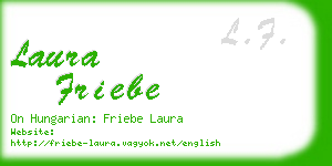 laura friebe business card